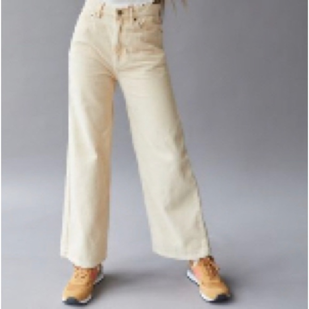 Urban Outfitters Beige Wide Leg Trousers